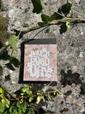 Porte Bloc-Notes tissus coton imprimé floral " Have a good Day"  format A6