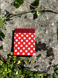 Porte Bloc-Notes tissus coton imprimé petits poids format A6