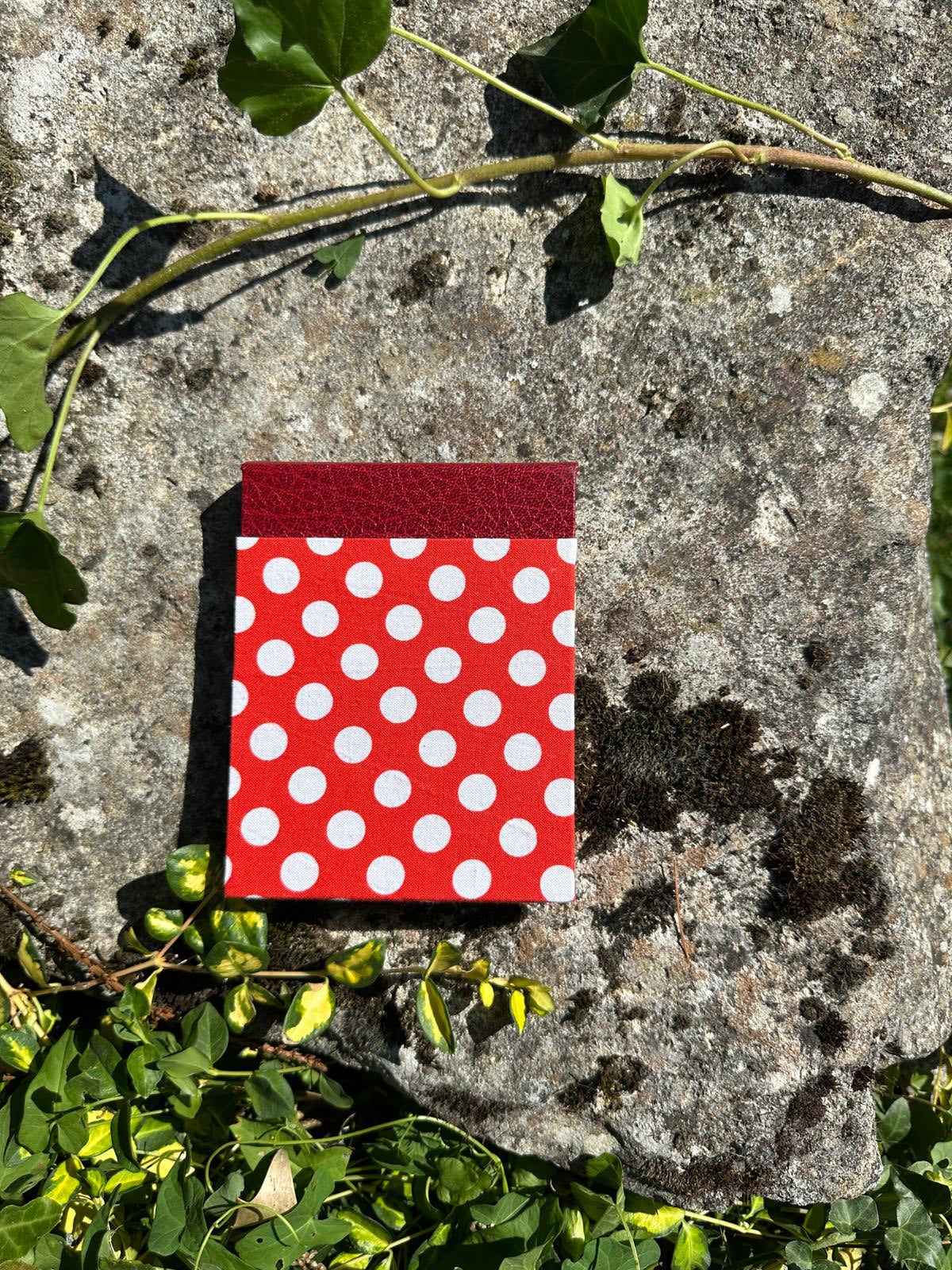 Porte Bloc-Notes tissus coton imprimé petits poids format A6