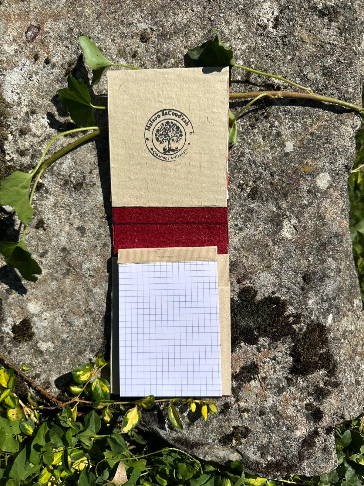 Porte Bloc-Notes tissus coton imprimé petits poids format A6